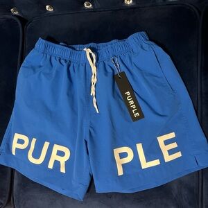 Purple Men's Blue Swim Trunks
